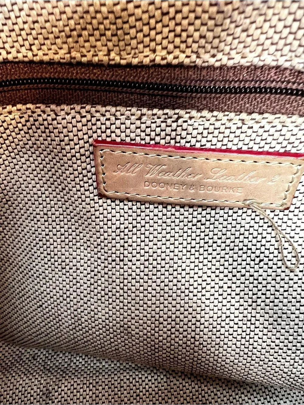 Dooney & Bourke Pebble Grain Hobo Leather Shoulder Bag Brown & Tan